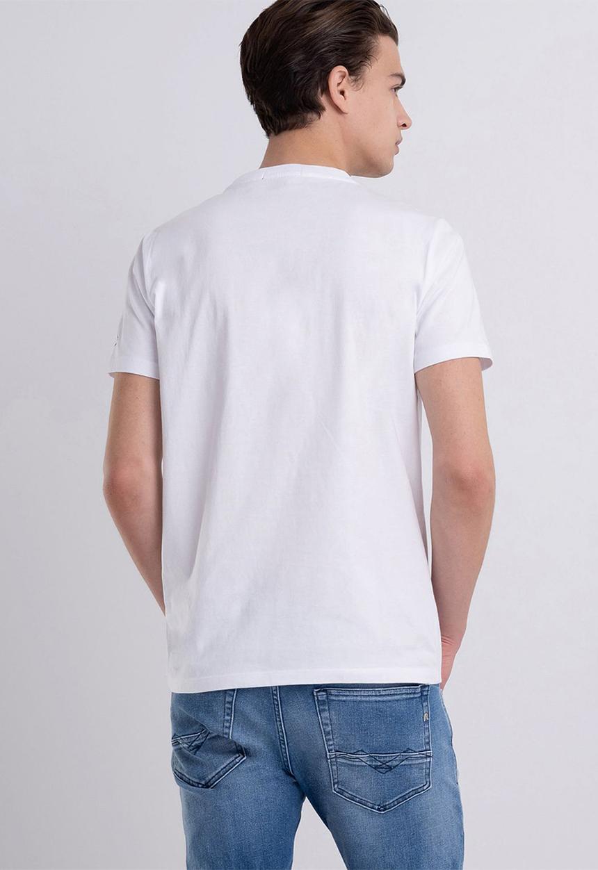Replay - Coporate logo tee - white
