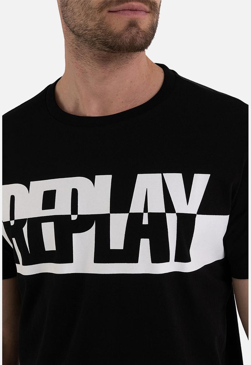 Replay - Coporate logo tee - black
