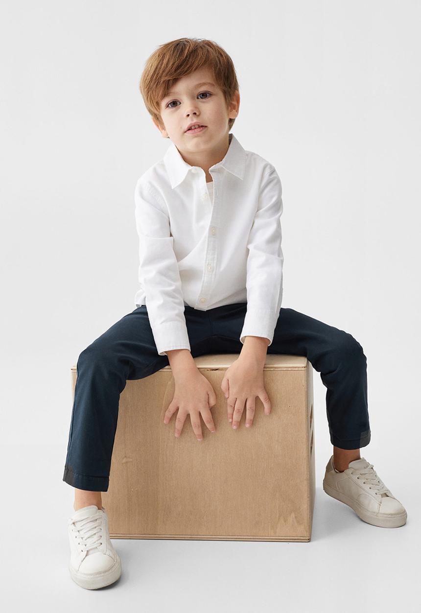 MANGO - Trousers chino - navy