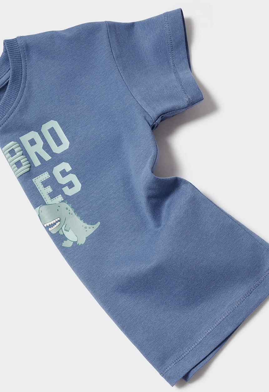 MANGO - T-shirt family - azul