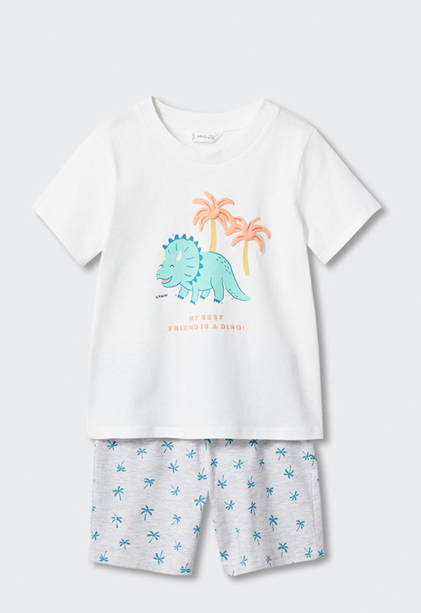 MANGO - Pyjamas dino - off white