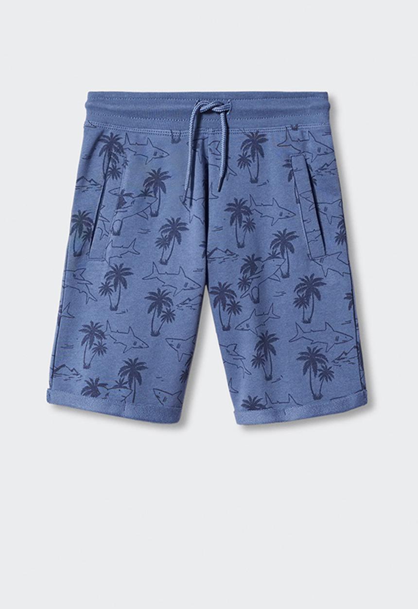 MANGO - Bermuda shorts over - navy