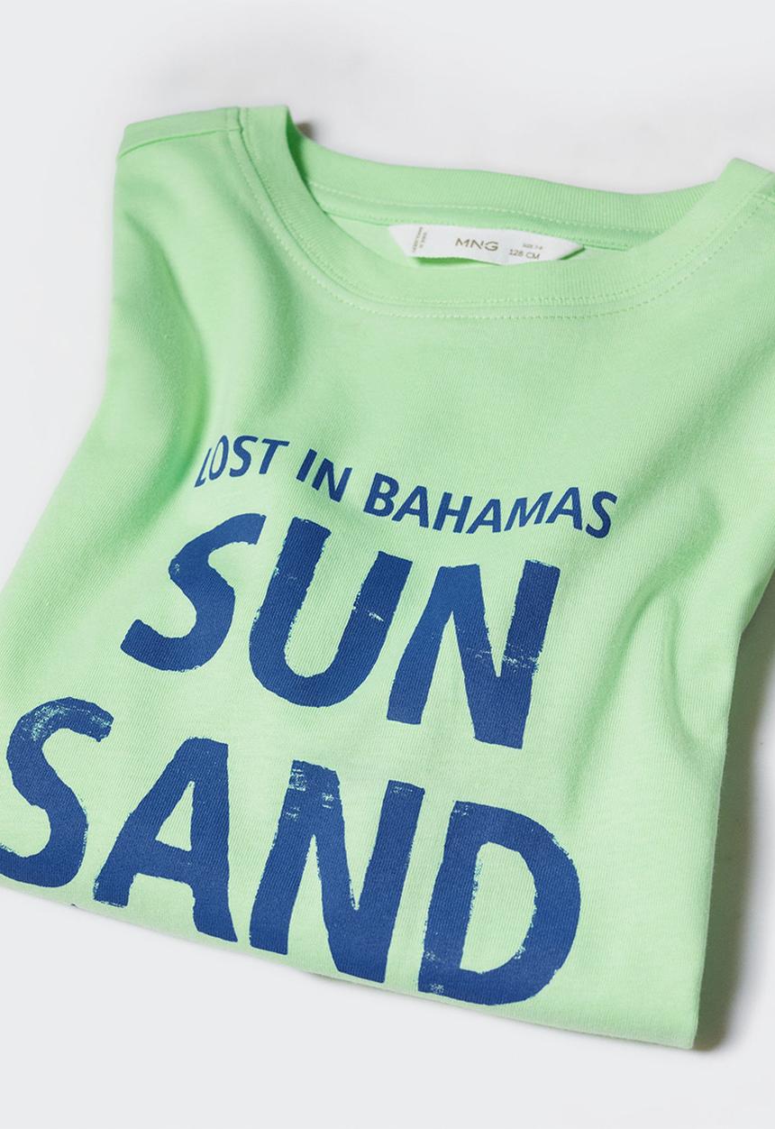 MANGO - T-shirt chill - menta