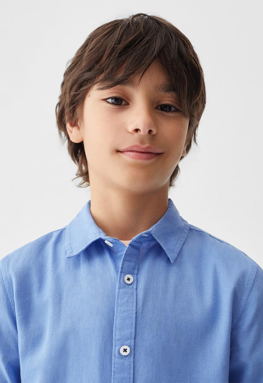 MANGO - Shirt blas - bright blue