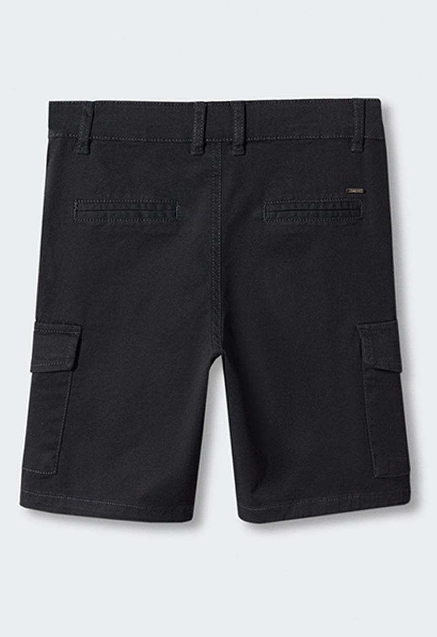 MANGO - Bermuda shorts comporta - negro