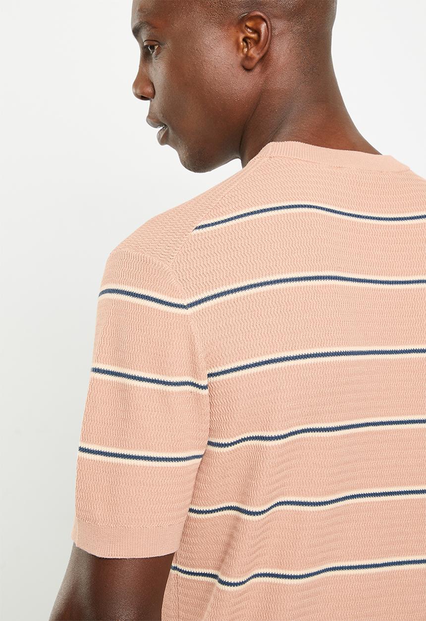 MANGO - Mens T-shirt - light pink