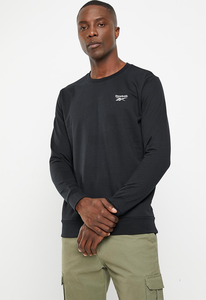 Reebok - Ri left chest logo crew - black