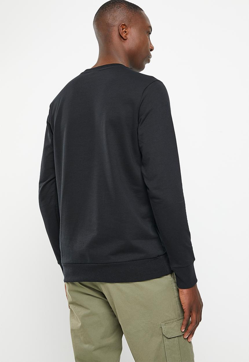 Reebok - Ri left chest logo crew - black