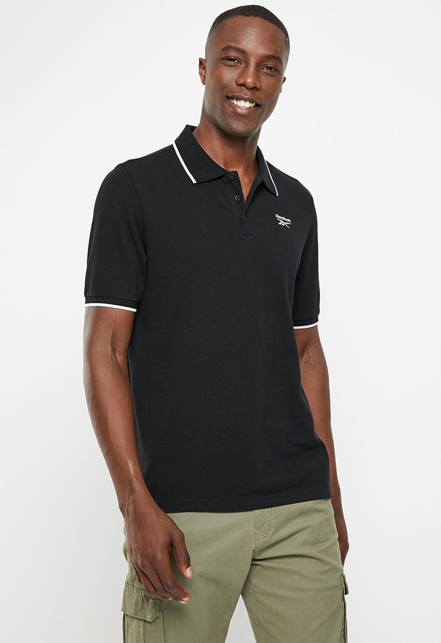 Reebok - Ri left chest logo polo - black