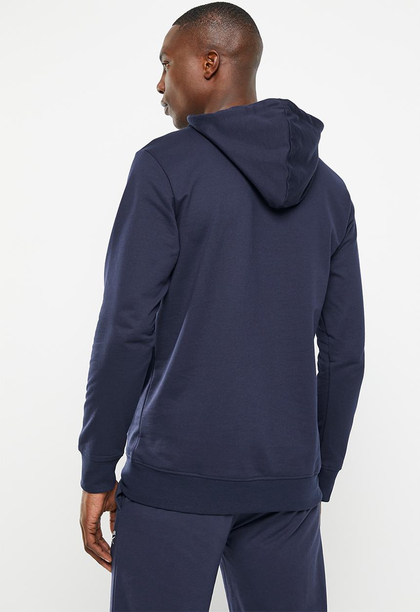 Reebok - Ri big stacked logo hoodie - navy