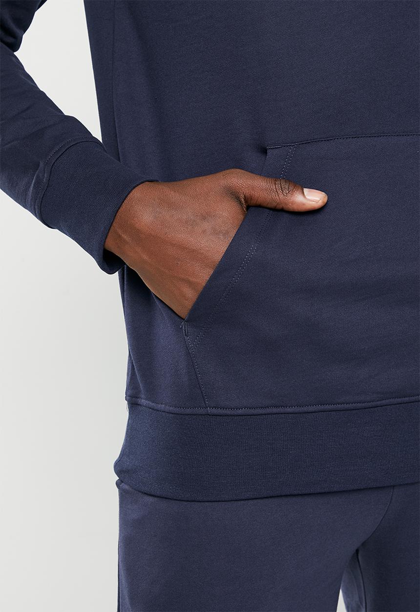 Reebok - Ri big stacked logo hoodie - navy