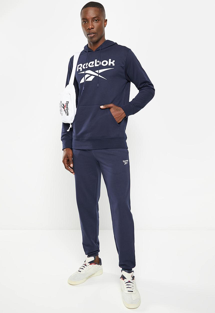 Reebok - Ri big stacked logo hoodie - navy