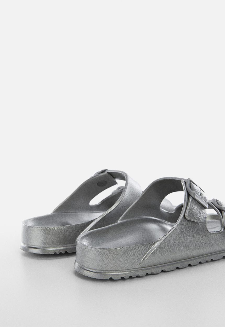 MANGO - Flip-flop paus - plata
