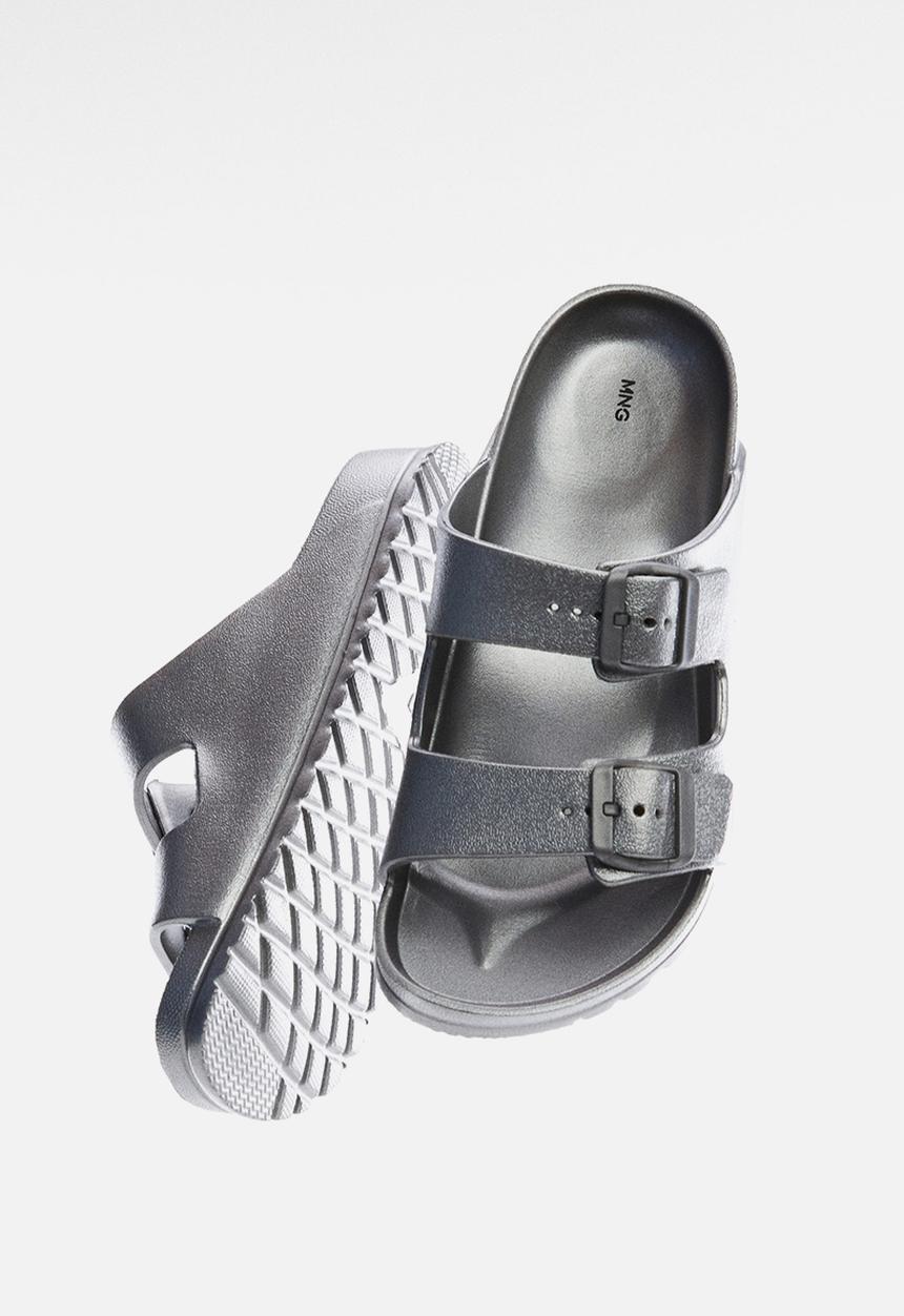 MANGO - Flip-flop paus - plata