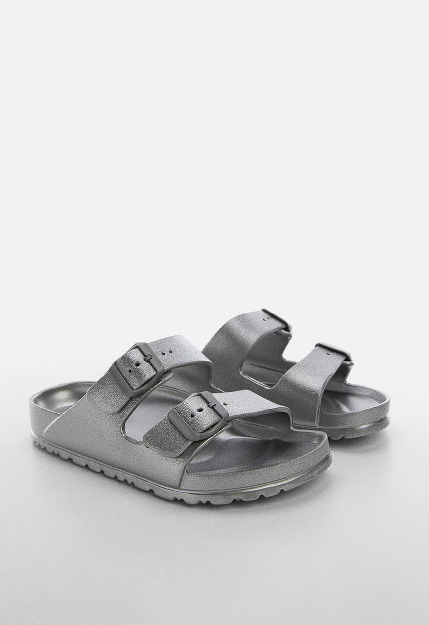 MANGO - Flip-flop paus - plata