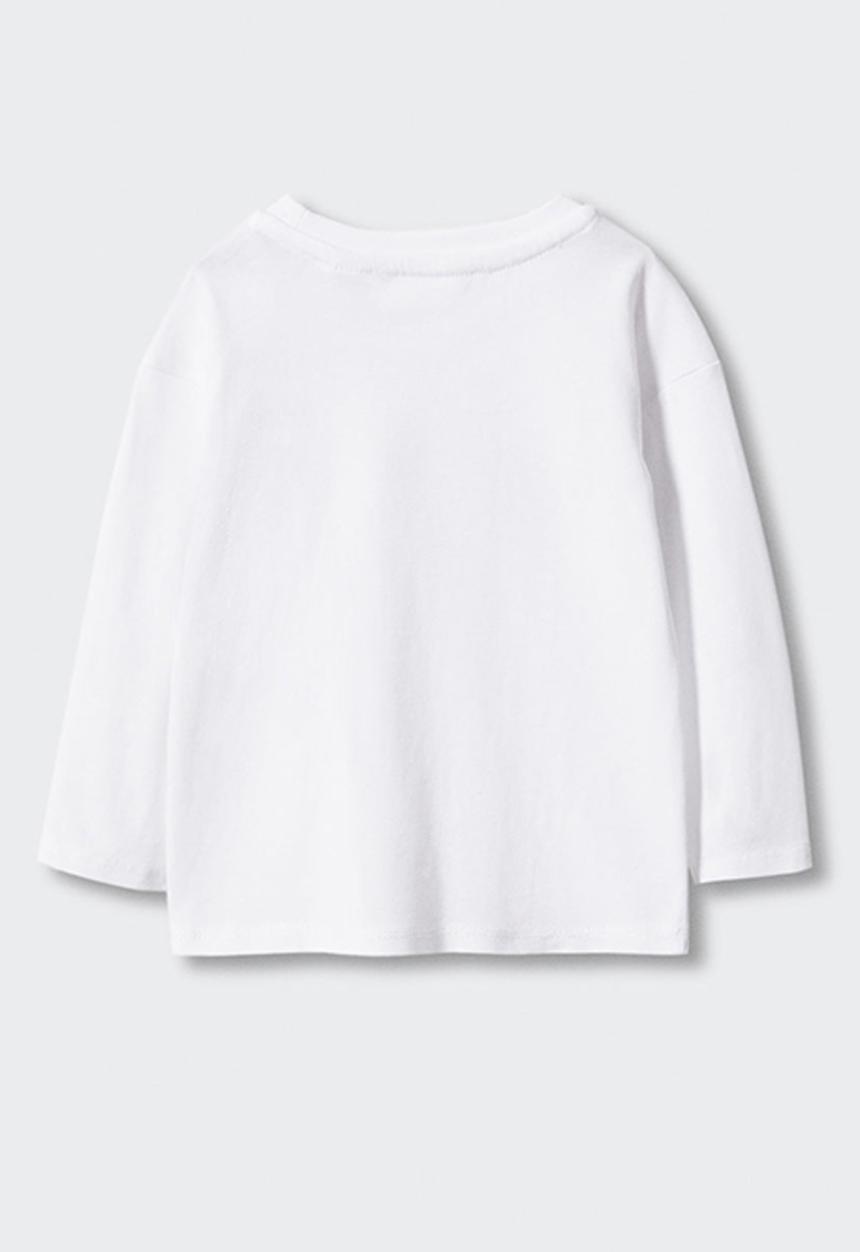 MANGO - T-shirt cupcake - off white