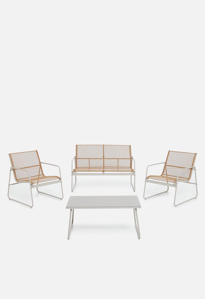 H&S - Simo outdoor furniture set - white