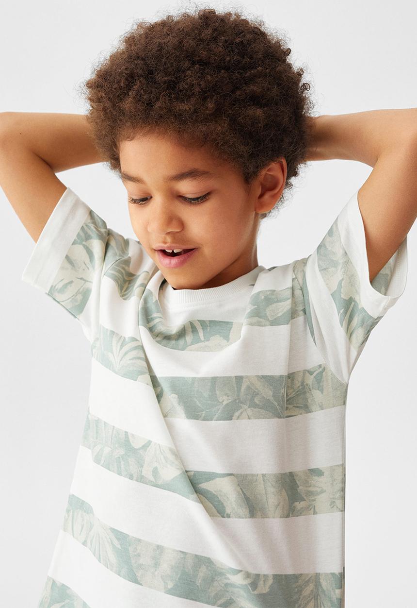 MANGO - T-shirt raul - khaki