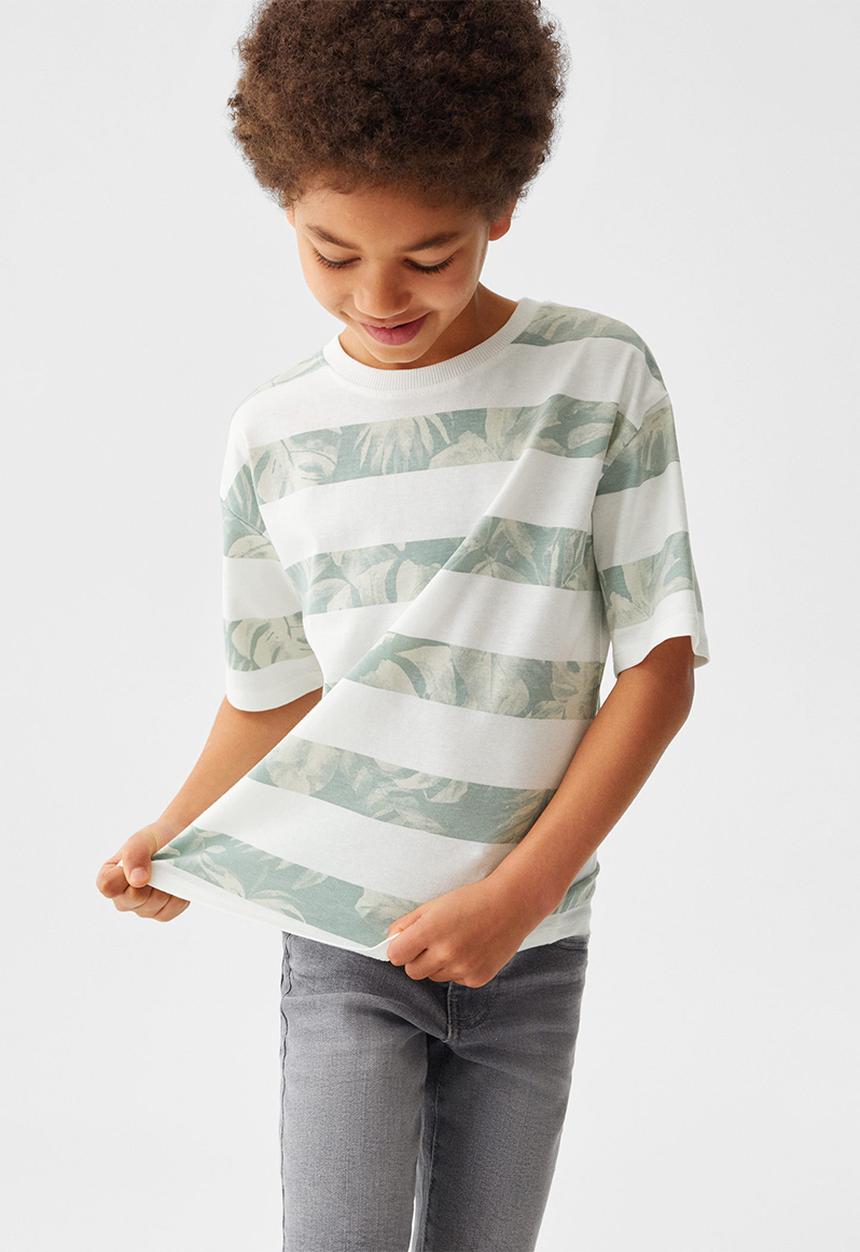 MANGO - T-shirt raul - khaki