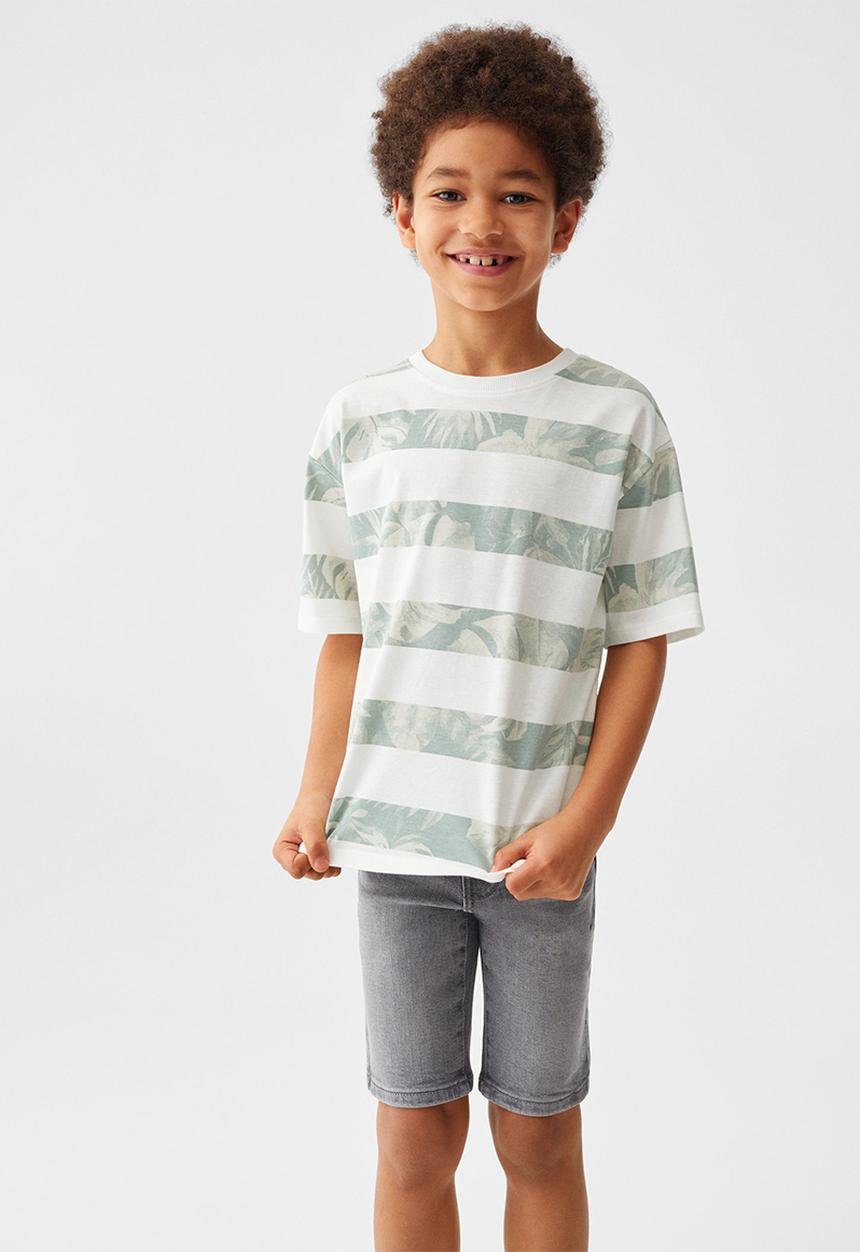 MANGO - T-shirt raul - khaki
