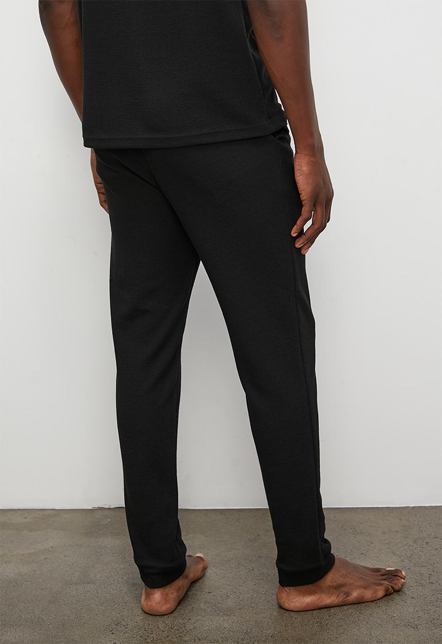 Superbalist - Waffle knit lounge pant - black