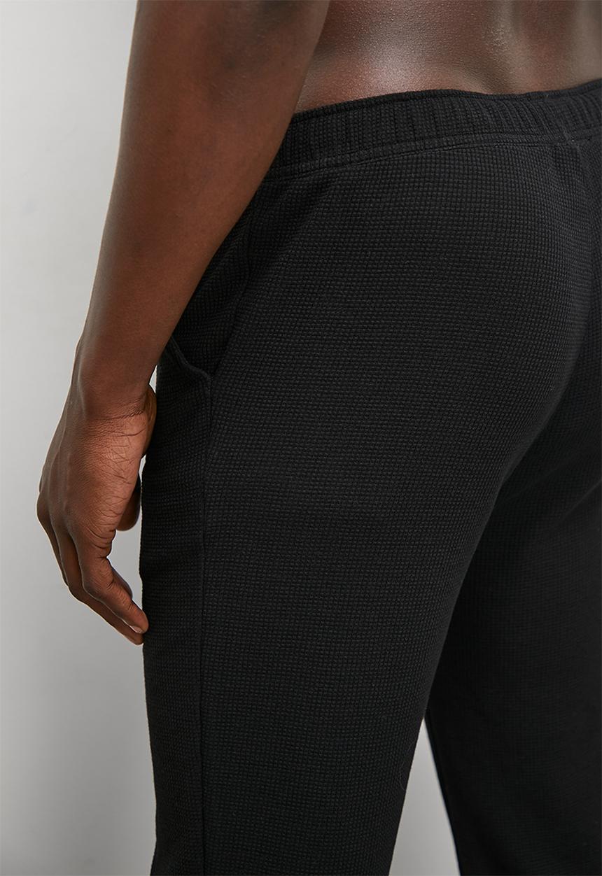 Superbalist - Waffle knit lounge pant - black