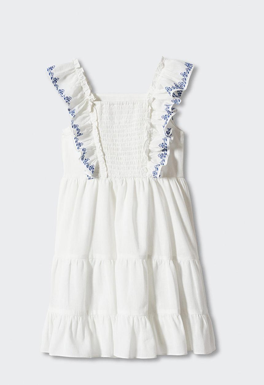 MANGO - Dress creta - blanco