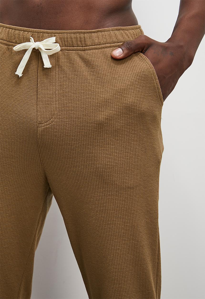 Superbalist - Waffle knit lounge pant - caramel
