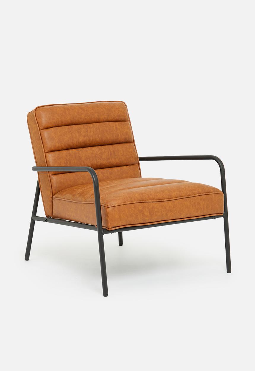 Sixth Floor - Remi pu occasional chair - tan