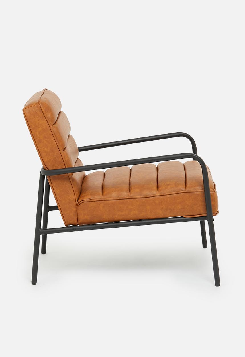 Sixth Floor - Remi pu occasional chair - tan