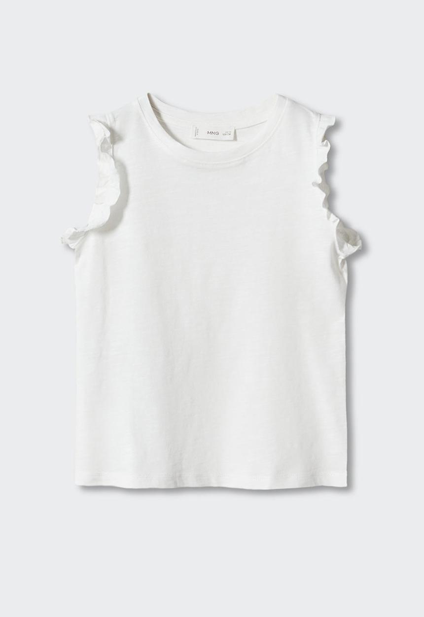 MANGO - T-shirt bandini - off white