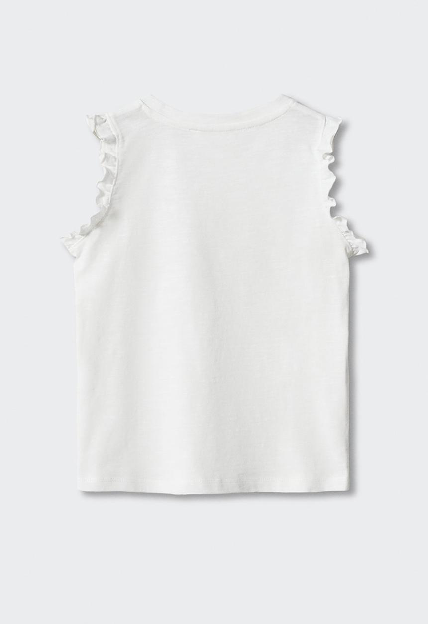 MANGO - T-shirt bandini - off white