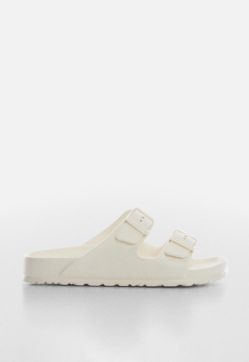 MANGO - Flip-flop pauw - blanco
