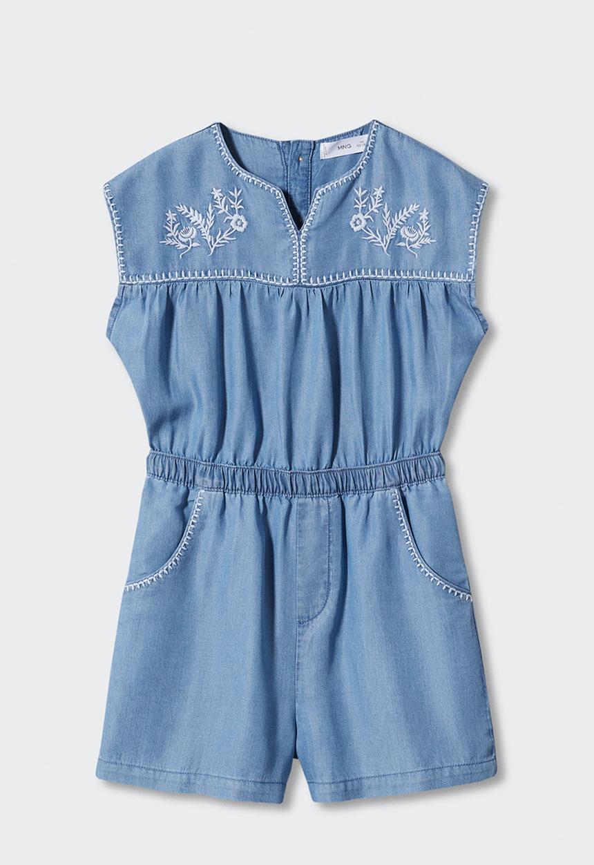 MANGO - Playsuit corfu - tejano medio
