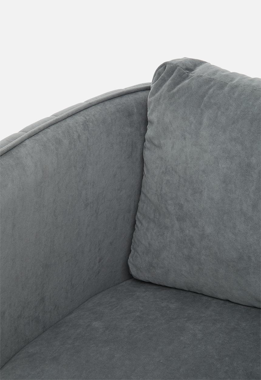 Sixth Floor - Tristan occasional and foot stool - grey
