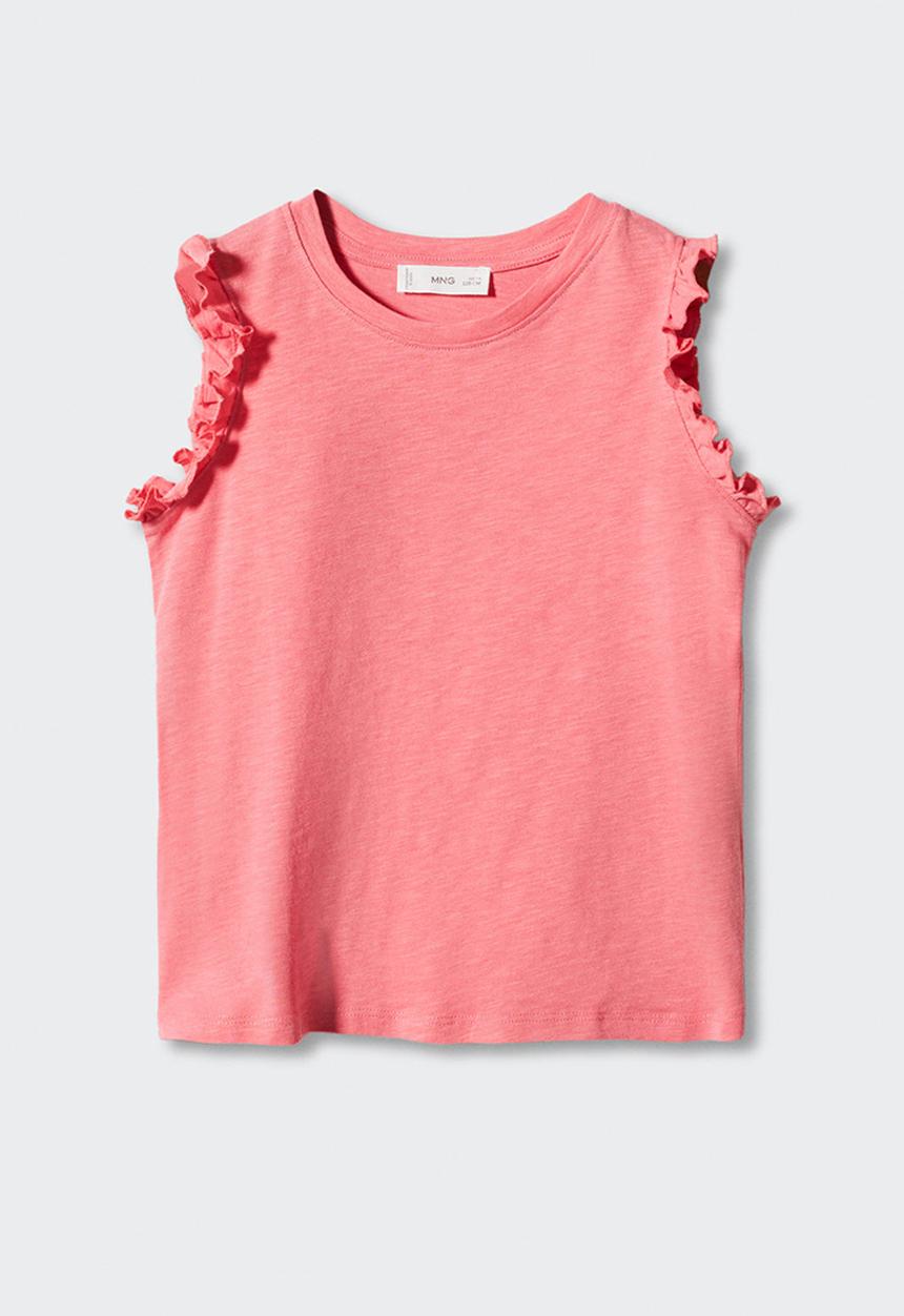 MANGO - T-shirt bandini - rosa