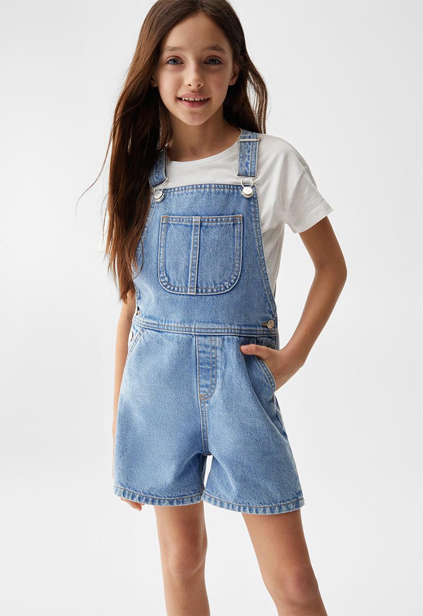 MANGO - Dungarees symi - tejano medio