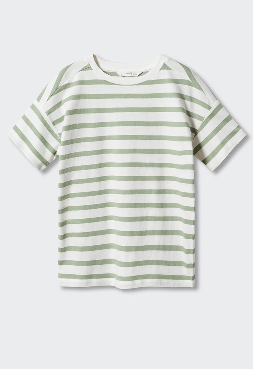 MANGO - T-shirt tim - verde pastel