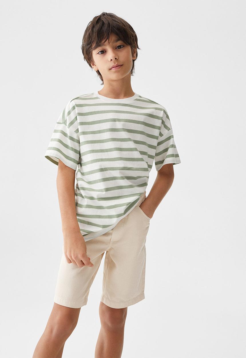MANGO - T-shirt tim - verde pastel