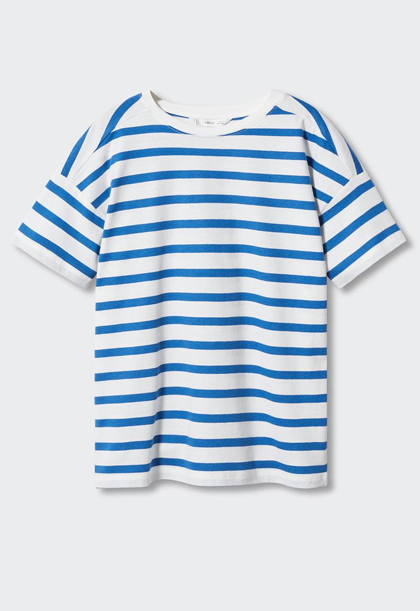 MANGO - T-shirt tim - azul