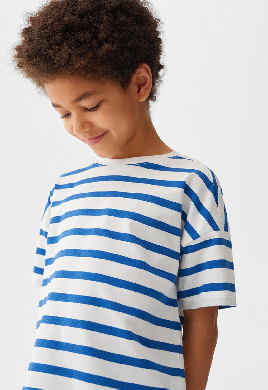 MANGO - T-shirt tim - azul