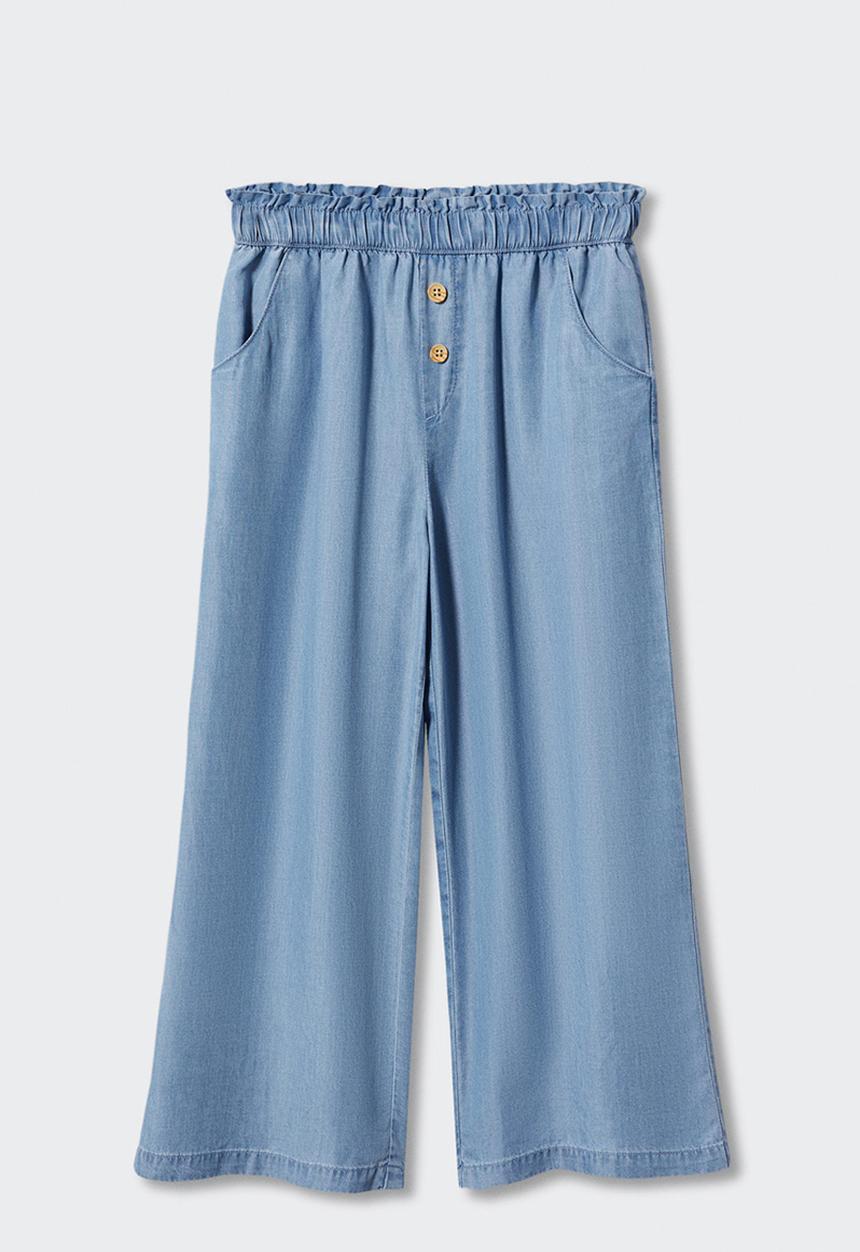 MANGO - Trousers fernanda - medium blue