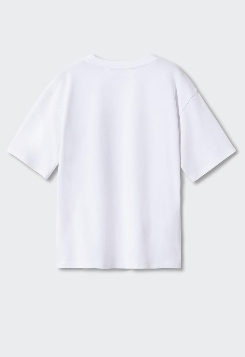 MANGO - T-shirt florida - offwhite