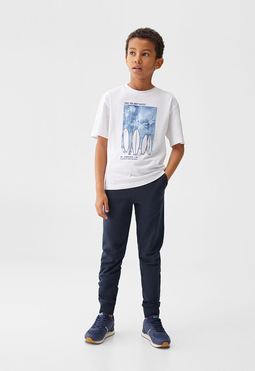 MANGO - T-shirt honolulu - offwhite