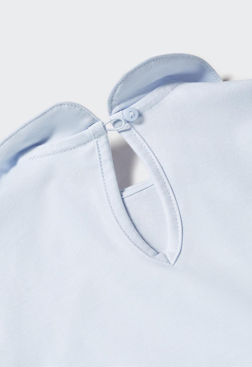 MANGO - T-shirt lily - celeste