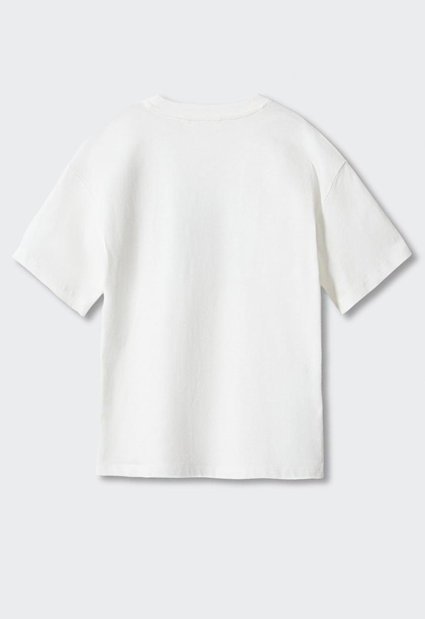 MANGO - T-shirt orleans - off white