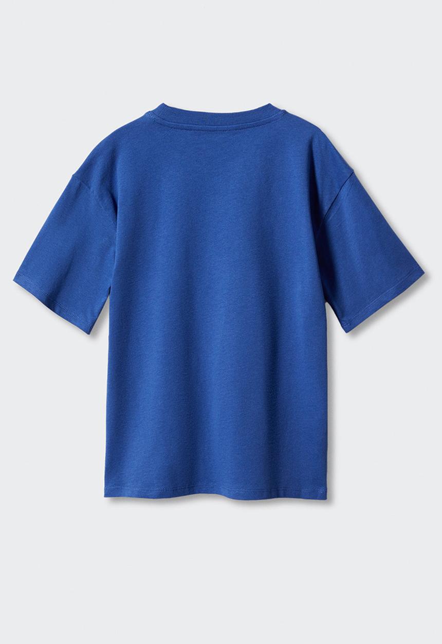 MANGO - T-shirt franji - medium blue