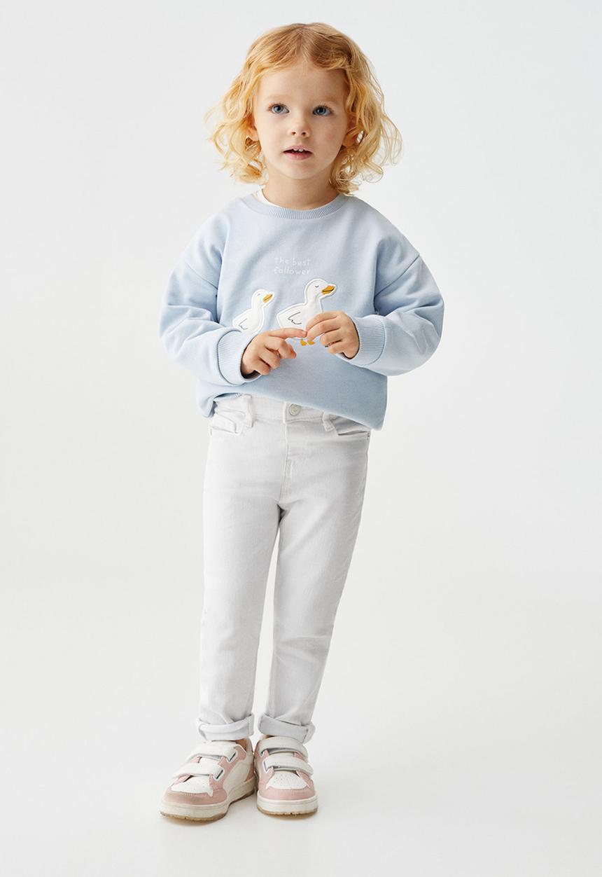 MANGO - Sweatshirt isa - celeste