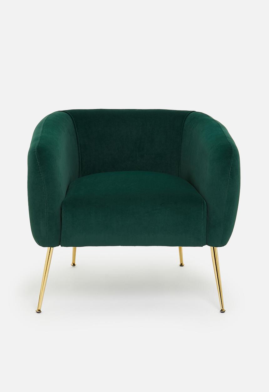 Sixth Floor - Shelley occasional chair - emerald green