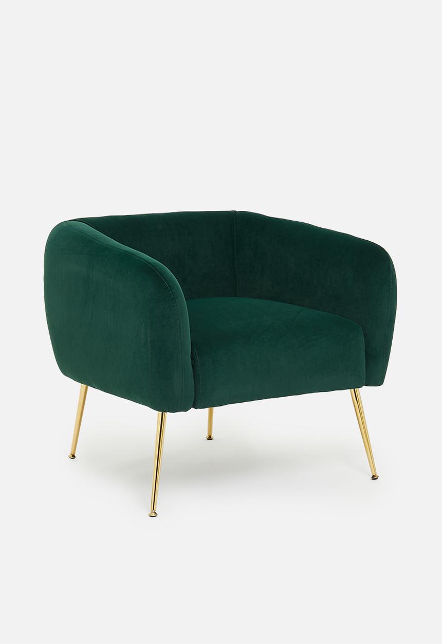 Sixth Floor - Shelley occasional chair - emerald green